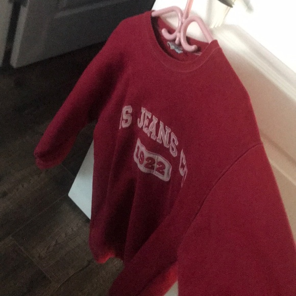 Dark red vintage crew neck - Picture 4 of 5